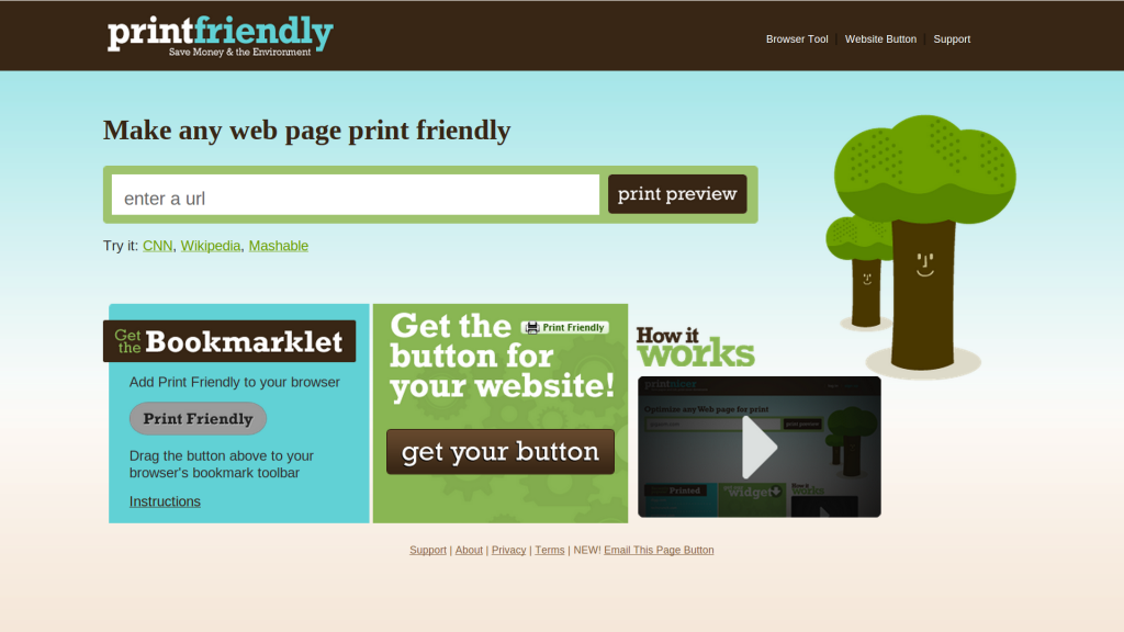 Print Friendly and PDF Button